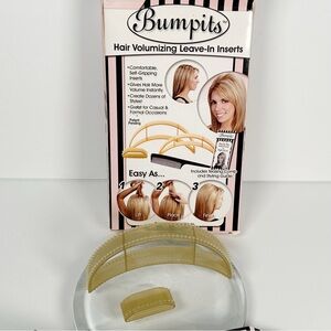 Bumpits Hair Volumizing Styling Inserts (2) Blonde NEW